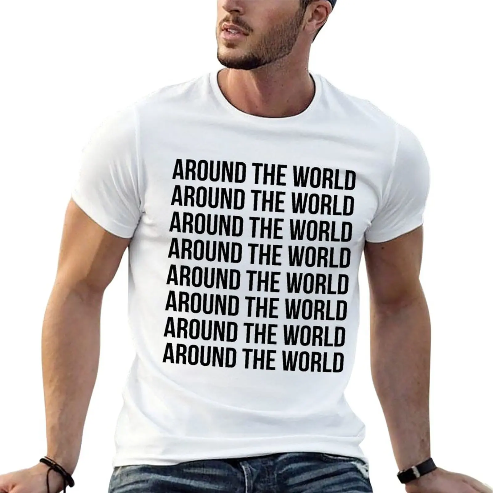 

Around the world, Around the world T-Shirt t shirt man cotton t shirt man casual T-Shirt