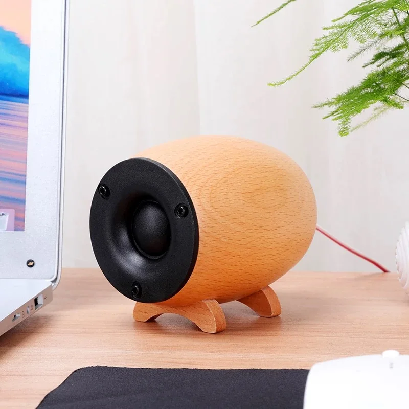 Altavoz pequeño de madera maciza, altavoz tweeter de grado de audio, retro, profesional de madera, compensación ultraalta, mini audio pequeño