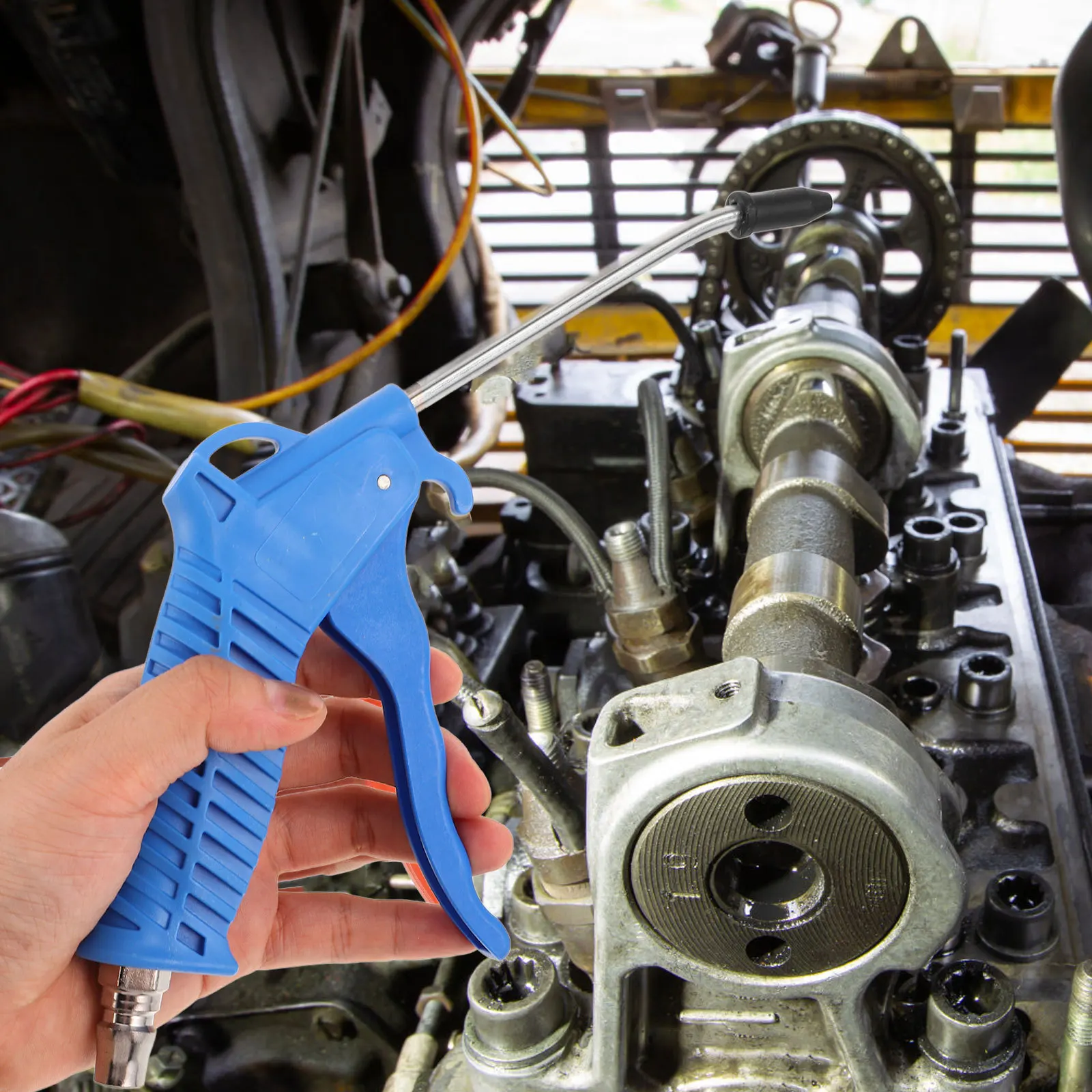 

Pneumatic Air Blower Duster Kit with Extended Nozzle for Industrial Dust Removal High Pressure Air Compressor Tools Accessories