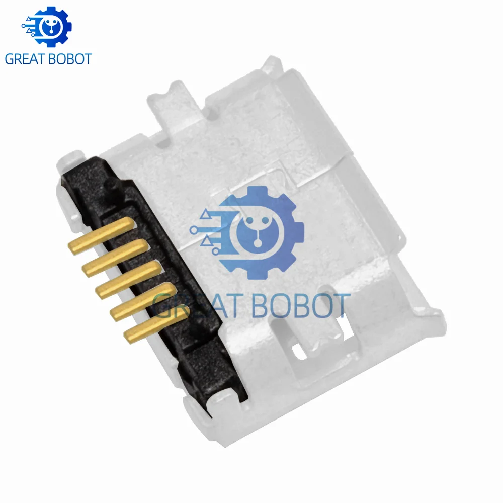 10Pcs 5‑Pin Micro USB Female Socket Mini Charging Port Jack for DIY Electronic Assembly Projects