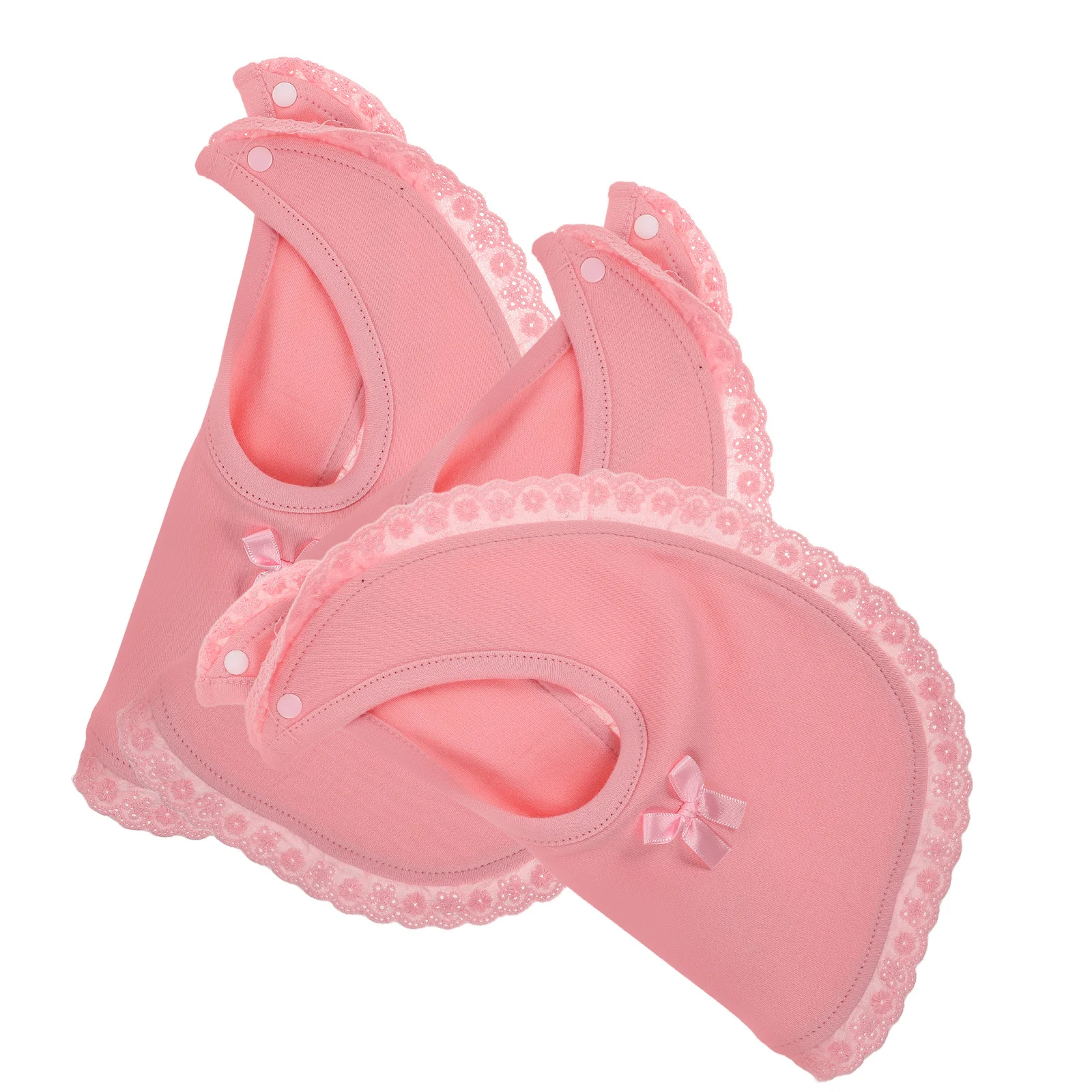 

3 шт. детские нагрудники с кружевной отделкой, мягкие хлопковые впитывающие водонепроницаемые маслостойкие слюнявчики для кормления зубов, бандана для новорожденных, нагрудники для малышей