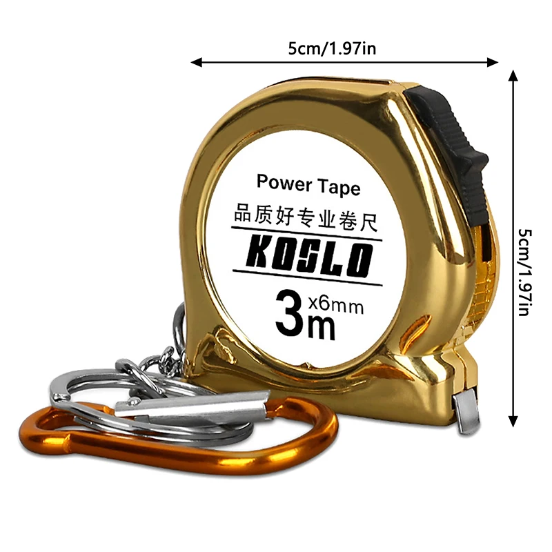 Mini cinta métrica portátil de 3M, cinta métrica pequeña delicada para el hogar, llavero retráctil, cinta métrica, Mini herramientas de medición