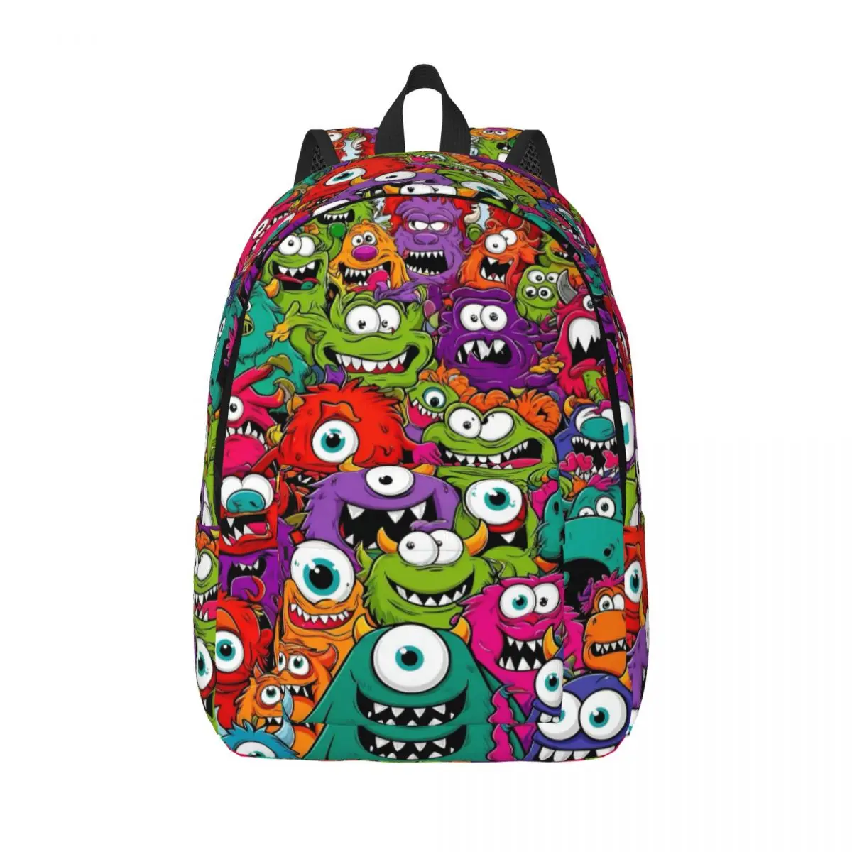 

Doodle Monsters Backpack for Men Women Teenage High School Business Daypack Laptop Shoulder Bag Outdoor