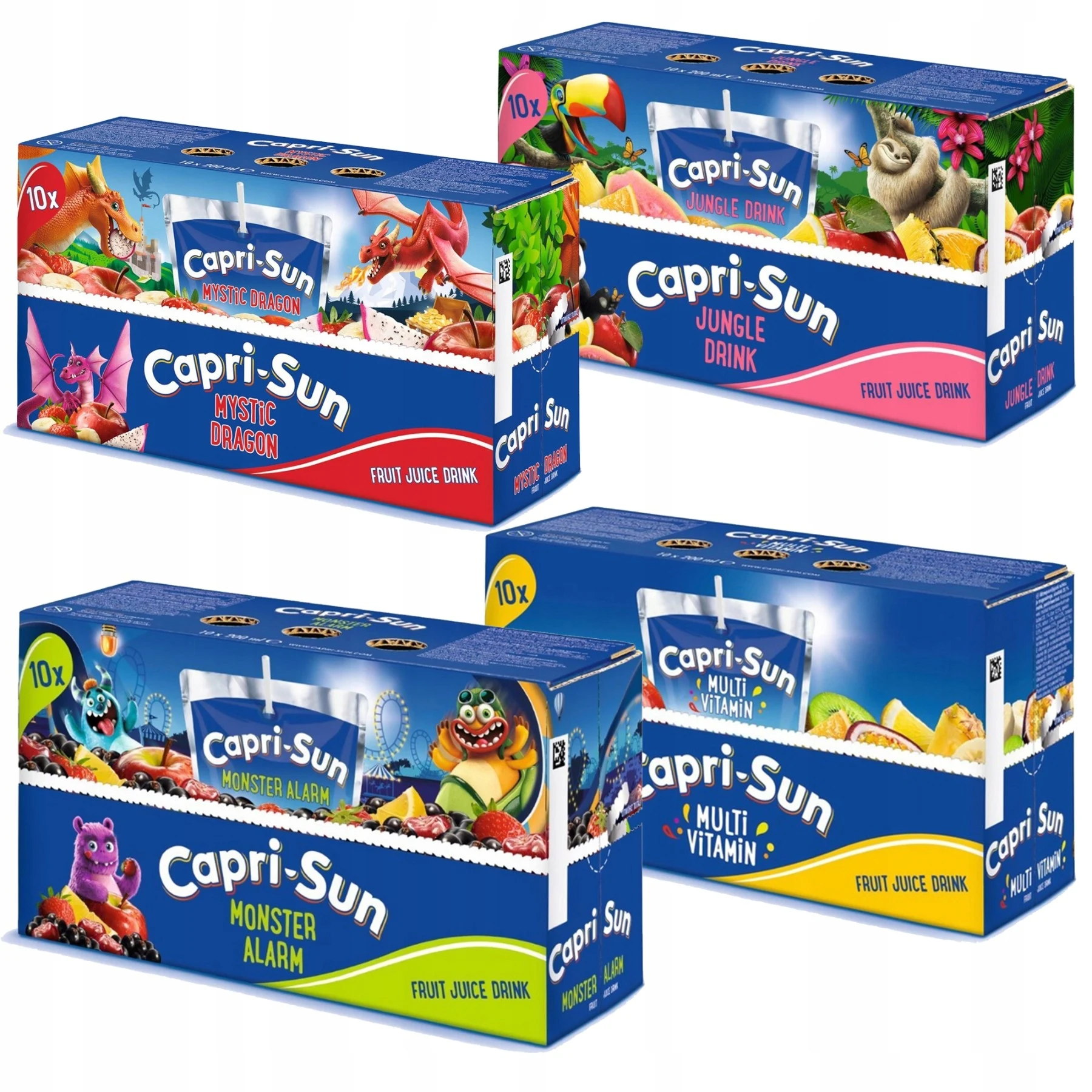 Capri-Sun Fruit Drink Mix 4 Flavors 200 ml x 40 Pieces