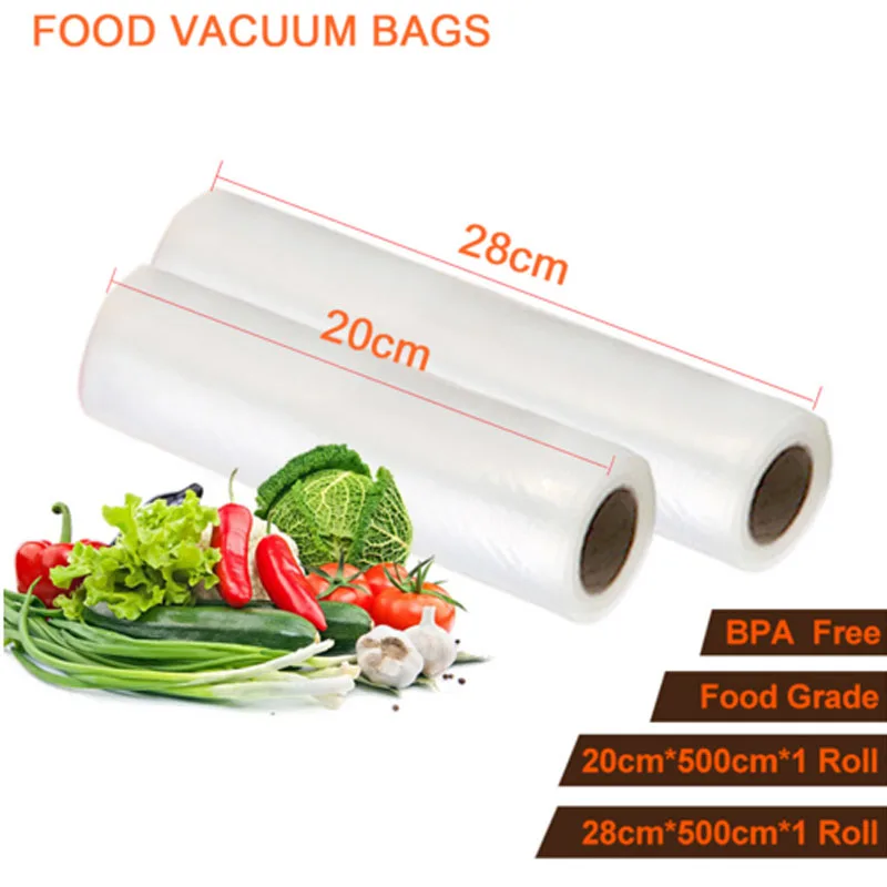 

500cm Bags Heavy Duty Vacuum Sealer Bag Embossed Storage Compatible Vacuum Storage Bag Channel Machine