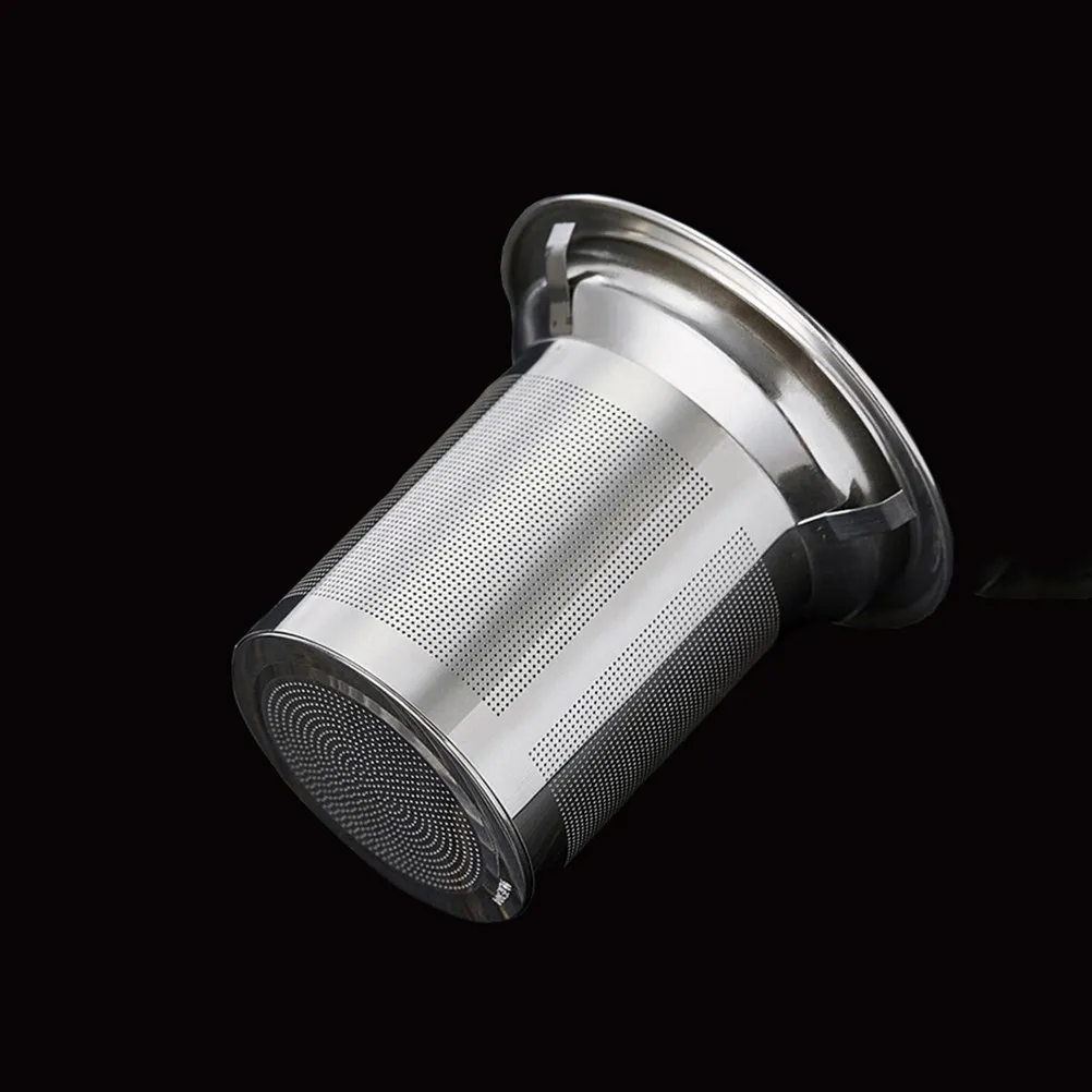 Tetera Cuadrada de Vidrio Resistente al Calor con Infusor de Malla Fina de Acero Inoxidable para Preparar Té de Hojas Sueltas, Color Verde Jazmín