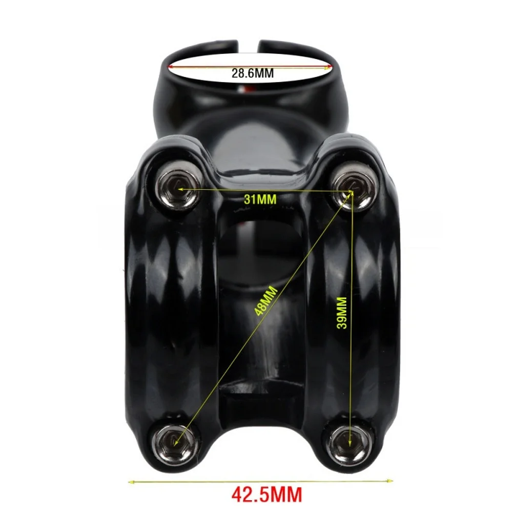 7 Degree Angle Bicycle Stem Crafted from Lightweight 6061 Aluminum Alloy with Length Selection Between 80mm and 120mm