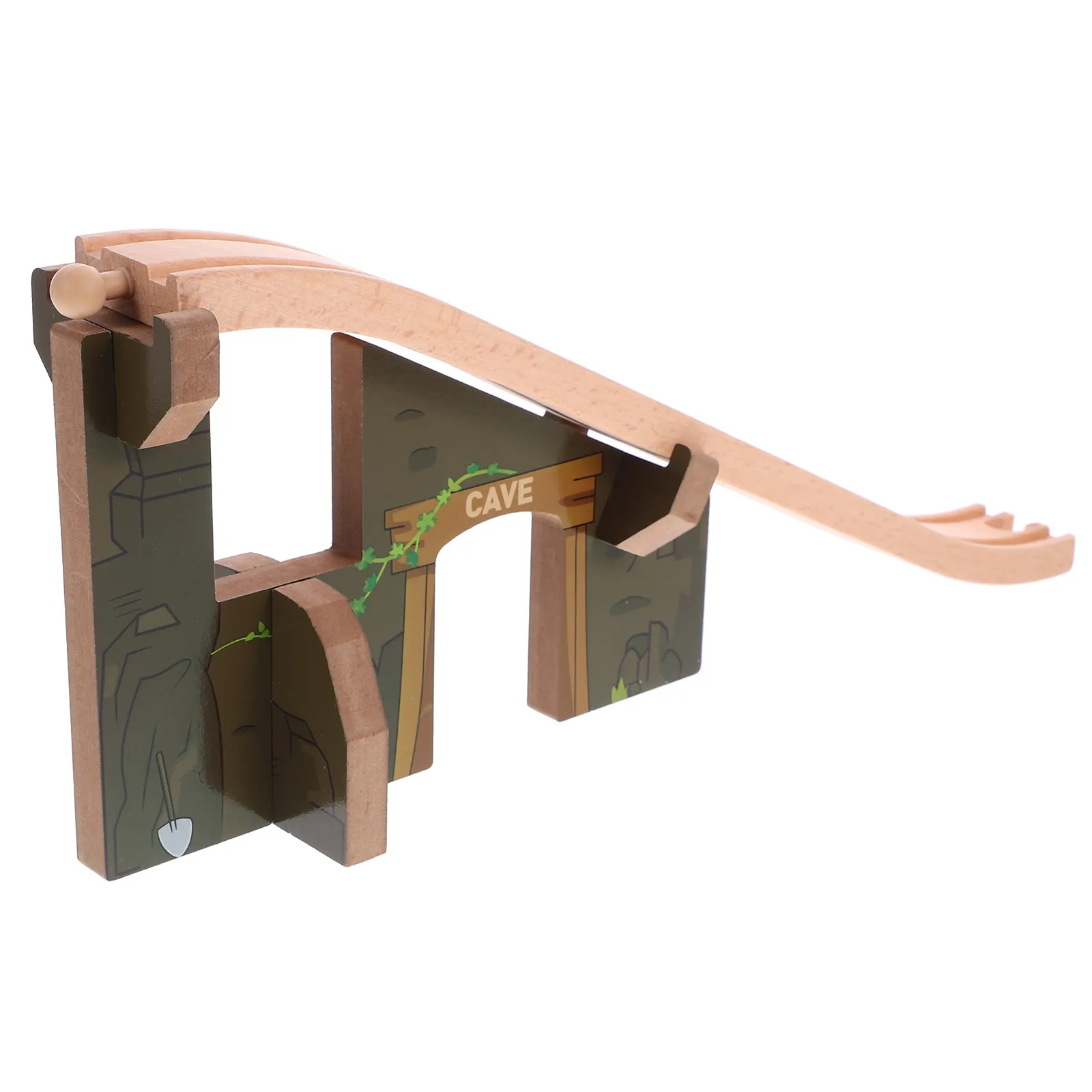 

Wooden Train Track Bridge High Arch Bridge Road Accessories Educational Kids Railway Play Parts Kids Train Track Favor