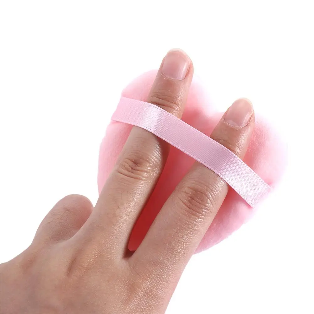 벨벳 화장품 컨실러 하트 모양 파운데이션 메이크업 퍼프 뷰티 스펀지 메이크업 도구 화장품 퍼프 파우더 퍼프