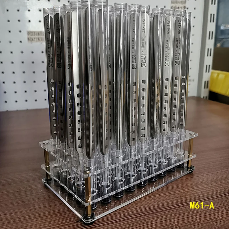 AMAOE M61 พลาสติกผู้ถือตู้แร็คสําหรับไขควงแหนบมีดแกะสลักซ่อมเครื่องมือจําแนก Storage