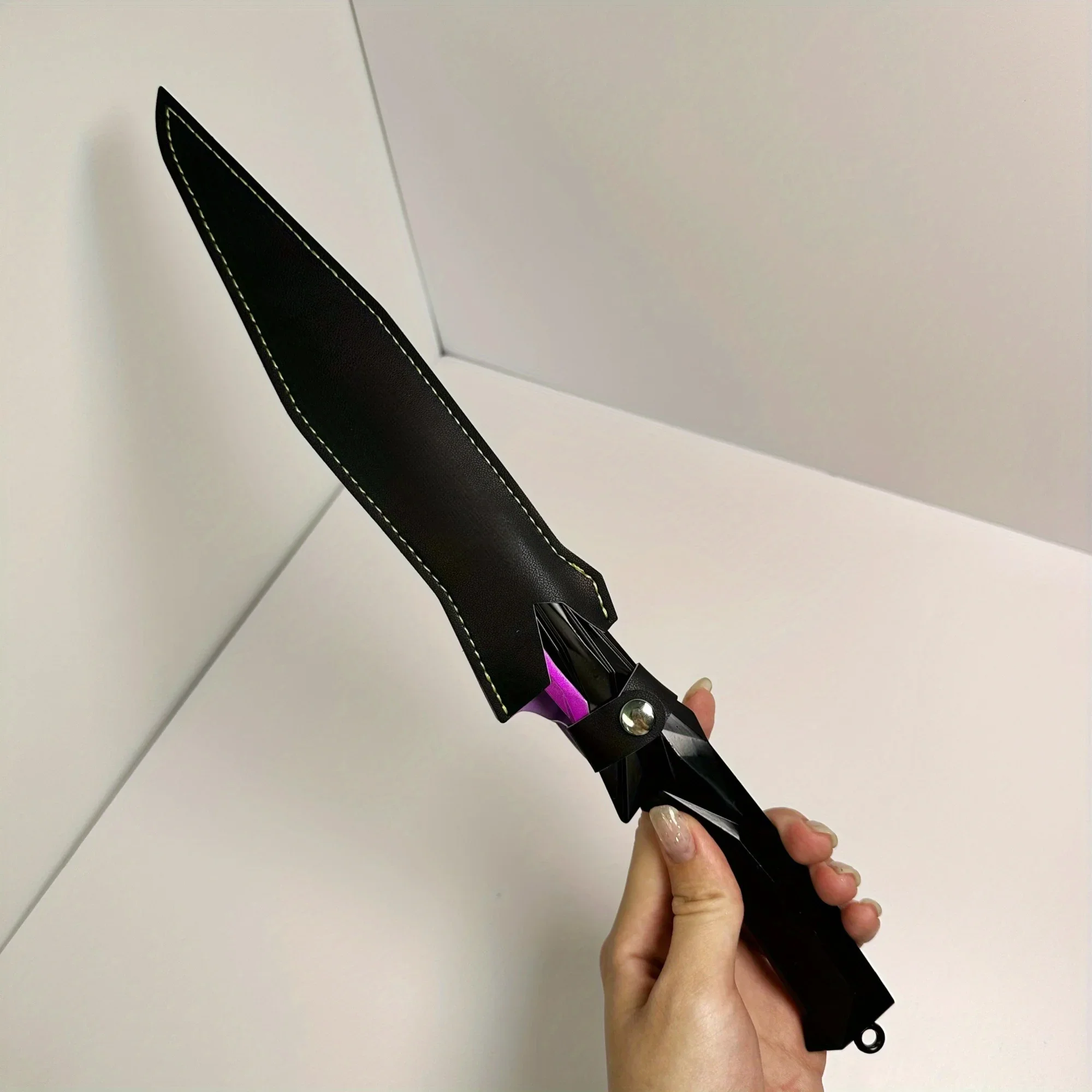 9.8인치 발로란트 싱귤러리티 메탈 카타나 검 오리지널 사무라이 세이버 닌자 나이프 일본 카타나 코스프레 액세서리 소품 장난감