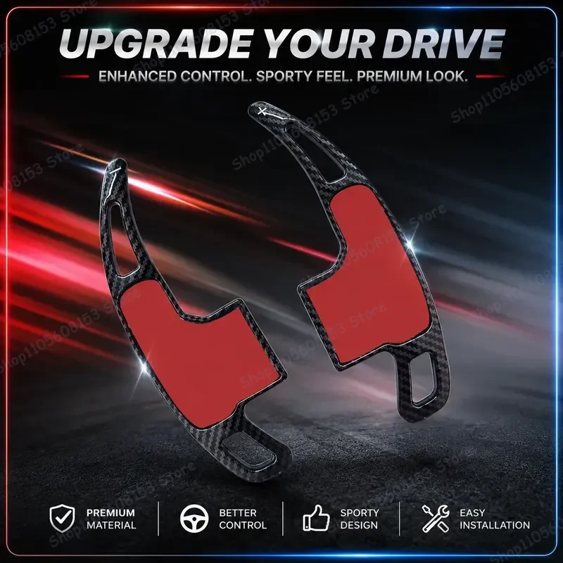 for Ford Mustang Steering Wheel Shift Paddle for Mustang GT EcoBoost V6 2015-2023 Car Accessories Racing Style Upgrade Kit