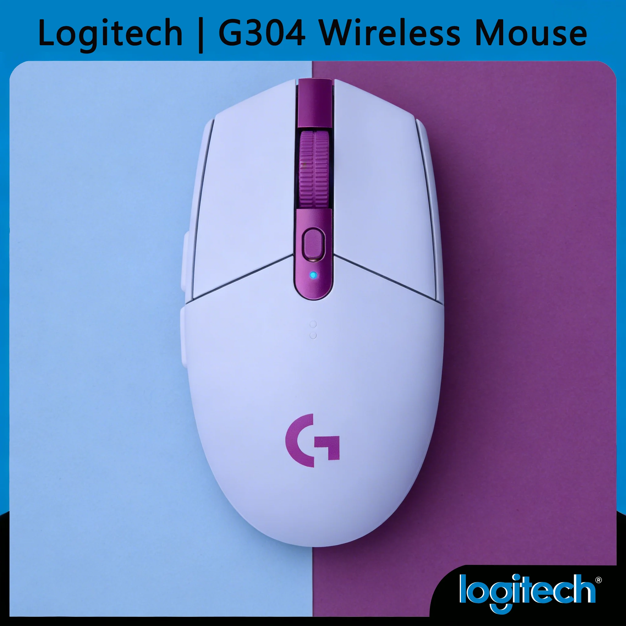 

Беспроводная мышь G304/G305 с низкой задержкой 1 мс, технология LIGHTSPEED, высокая точность 12000 DPI