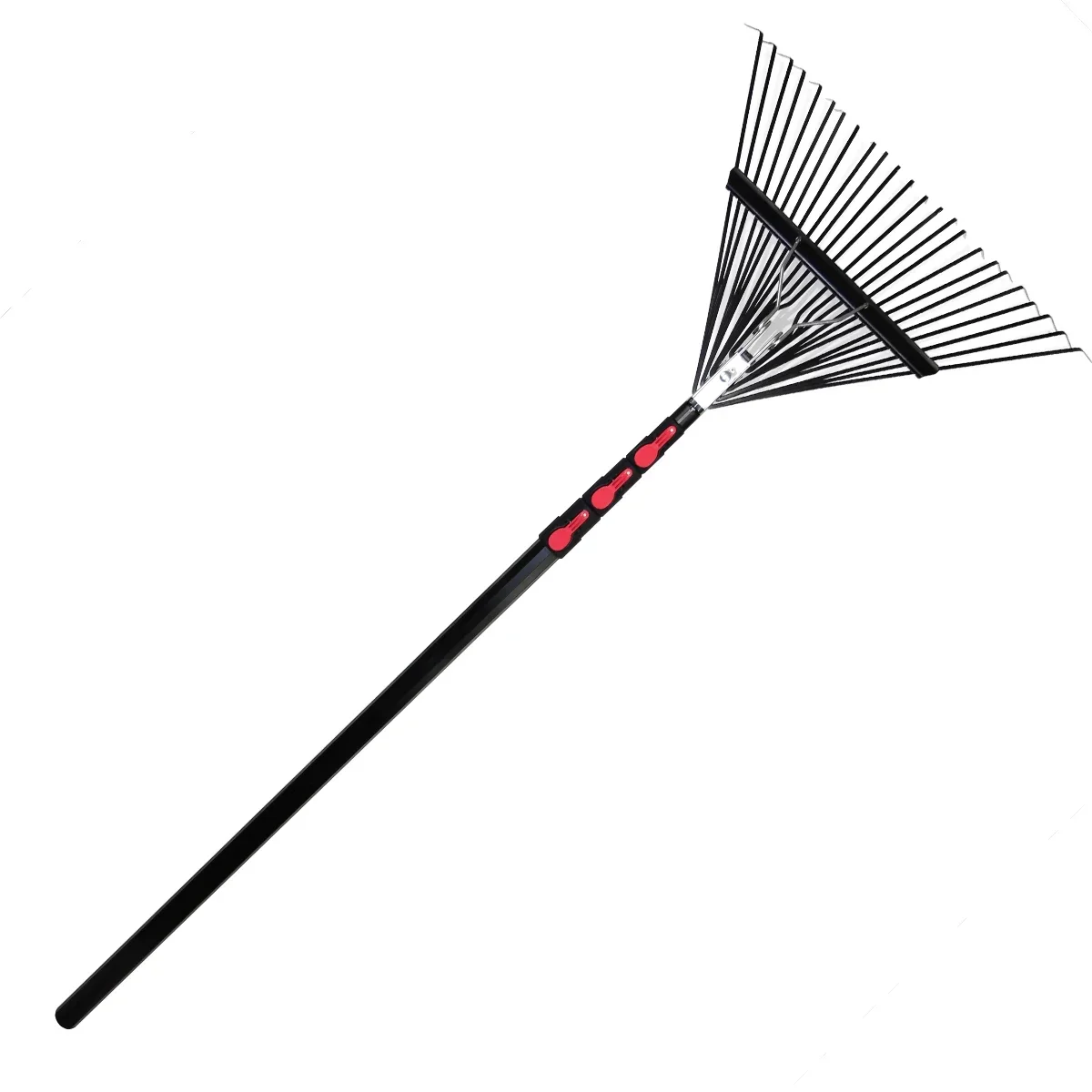 Extentool aluminum telescopic leaf rake hand garden tool with extendable rod