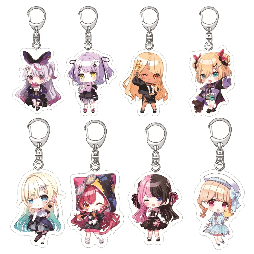 55MM Anime Virtual eSports Projekt Acryl-Schlüsselanhänger Yakumo Beni Hinano Tachibana Nekota Tsuna Kisaragi Ren Figur Niedliche Geschenke