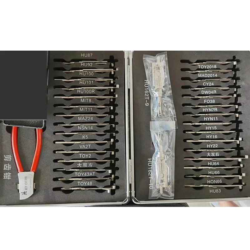 Original LISHI 32 PCS 2 in 1 Lock Pick and Decoder HU64 HU83 HU101 TOY48 K5 VAT2 CY24 TOY43AT AutoLock Pick Set Locksmith Tool