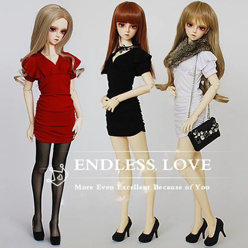 Lotus Fold Dressfor BJD Doll 1/4 1/3 SD10/13/16  for DD Doll Clothes Customized  CWB19