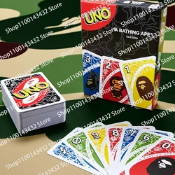 UNO BAPEs gioco di carte Anime Figure Cartoon gioco da tavolo modello famiglia divertente intrattenimento giochi di carte Uno regali di natale