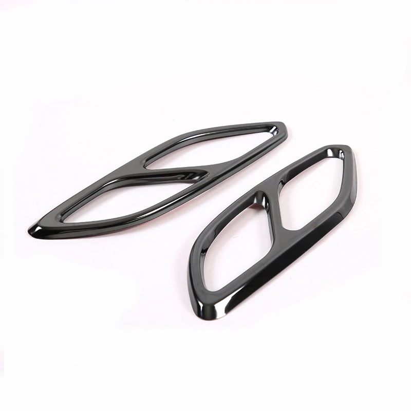 For Mercedes Benz CLA Class C118 W118 2020 Exhaust Tail Throat Frame Decoration Cover Trim Stickers Styling Accessories