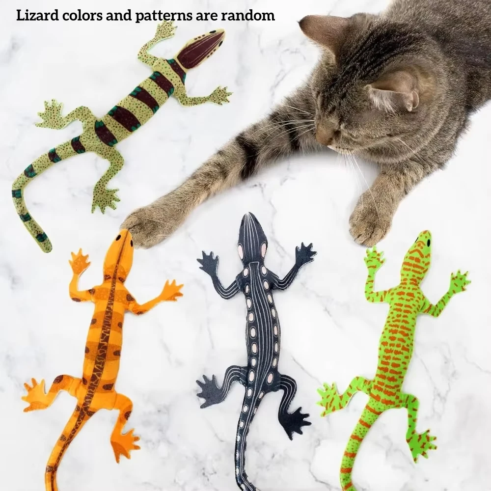 Eidechsen-Katzenminze-Spielzeug, kaubares, bissfestes Spielzeug für Katzen im Innenbereich, Linderung der Zahnreinigung, interaktives lustiges Kätzchen, Katzen-Halloween-Geschenke