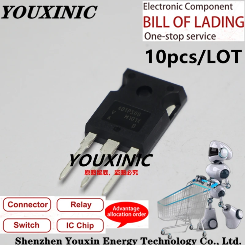 

YOUXINIC 100% new imported original VS-40TPS08-M3 40TPS08PBF 40TPS08 TO-247 Thyristor 35A 800V