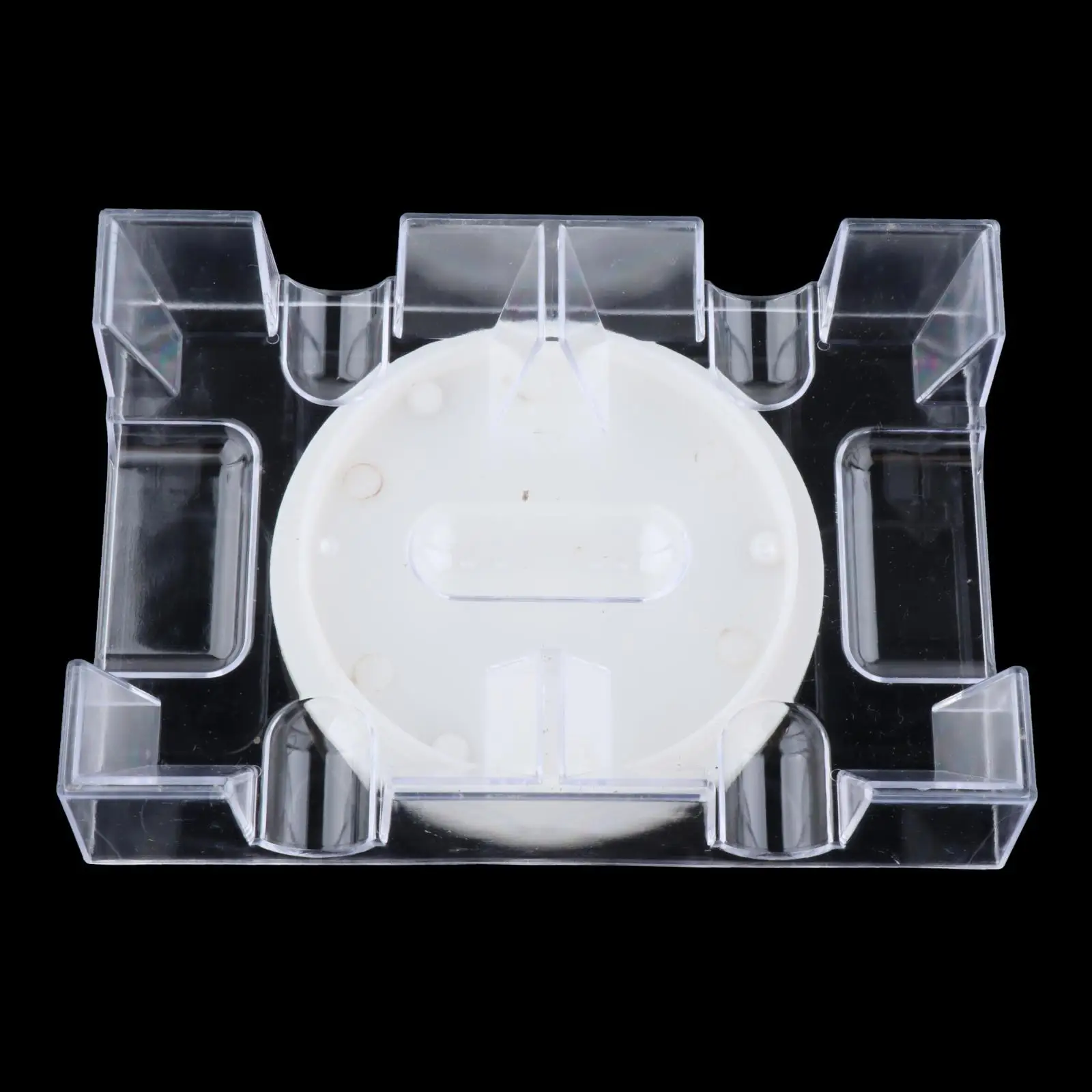 Clear Plastic Revolving Rotating Canasta Playing Card Tray Playing Cards for Party and Game view 4