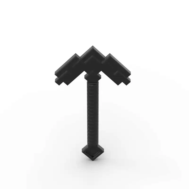 MOC 10PCS 파트 브릭스 18789 도구 곡괭이 픽셀 블록 호미 도끼 세트 DIY 조립 입자 어린이 생일 선물