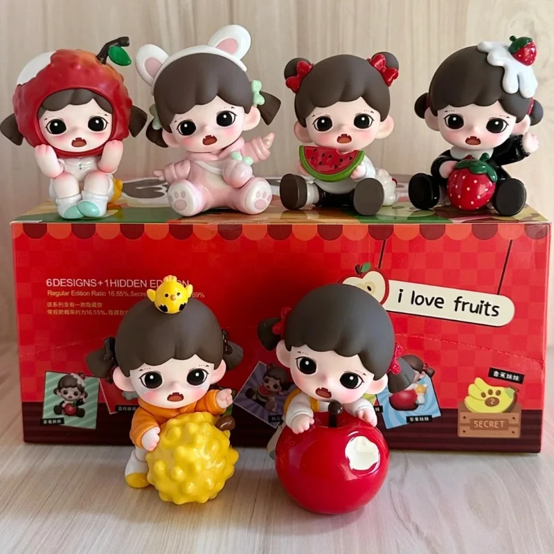 

Genuine Baby Zoraa I Love Fruit Mini Series Blind Box Trend Action Figures Collection Desktop Ornament Fashion Surprise Gift