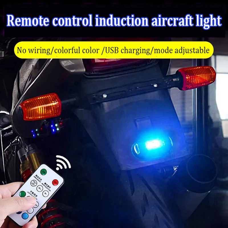 RISE-Universal LED Anti-Collision Warning Light Mini Signal Light Drone With Strobe Light 7 Colors Turn Signal Indicator