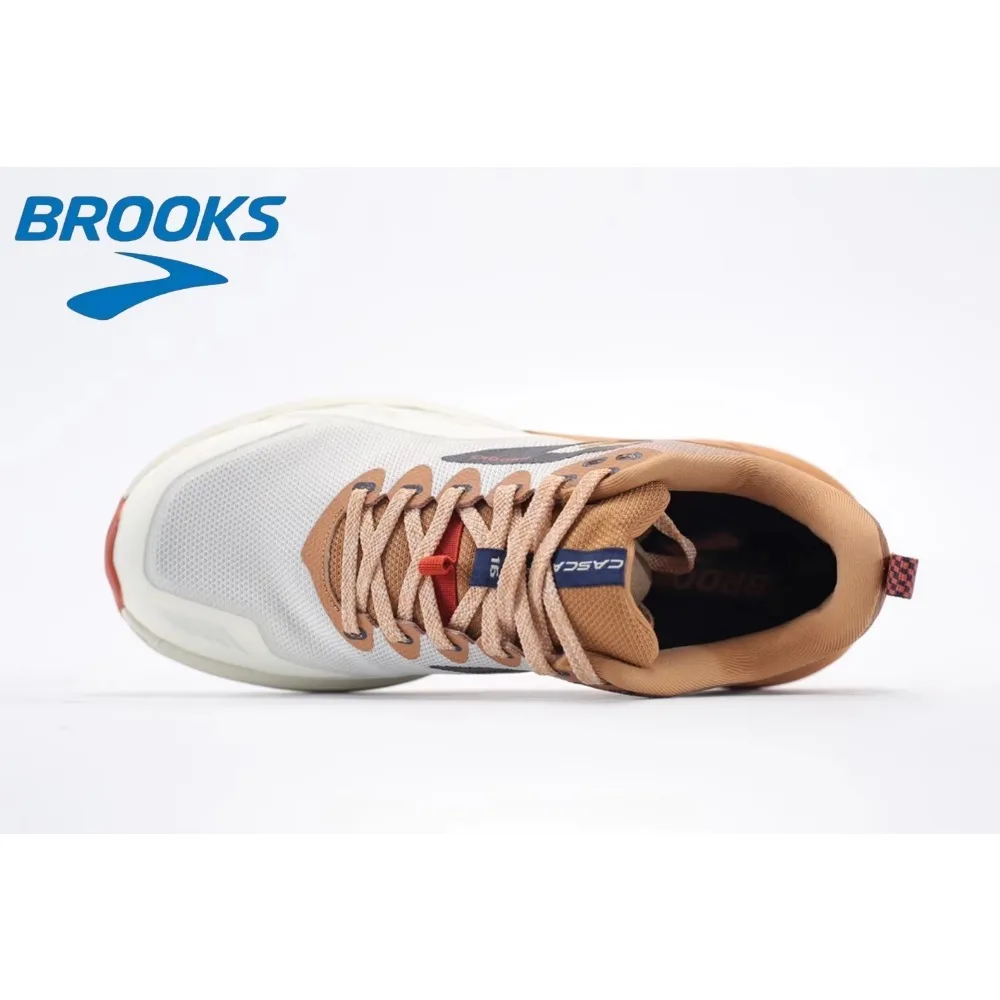 حذاء Brooks Cascadia 16 Series للرجال للجري في الهواء الطلق من Mountain Trail مبطن ومسامي ومريح