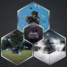 WYKM67 Granada de mano, juguete de humo de explosión, 1/3 Uds., modelo de granada de nailon, para disparar Paintball Airsoft.