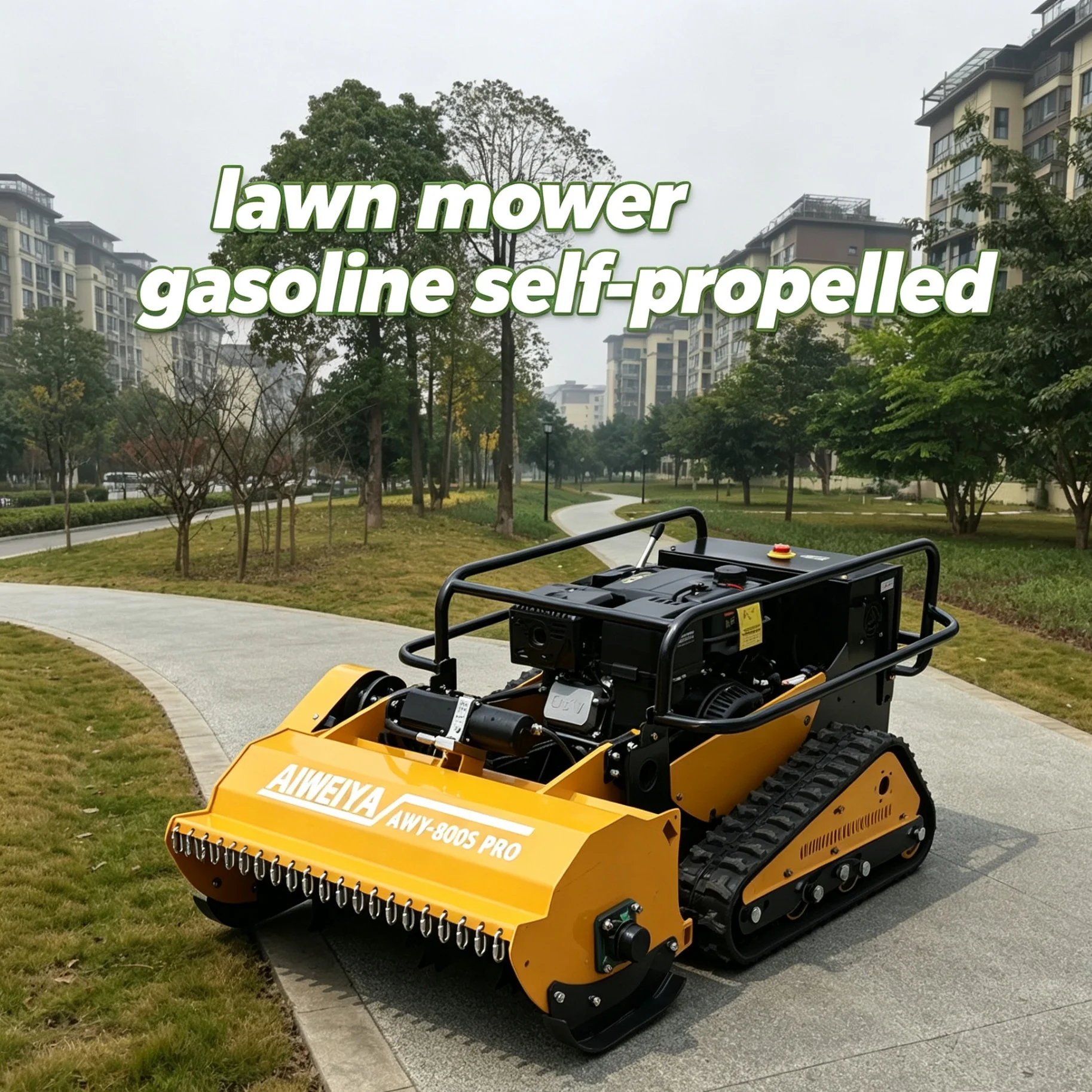 Customized intelligent trimming system adds GPS module to rc lawn mower robot, 4-stroke power supports adjustable cutting