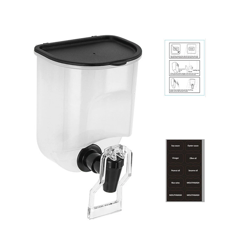 550ml Mouthwash Dispenser for Bathroom Refillable Wall Mounted Liquid Toothpaste Breath Freshener Container Mouth Wash Container