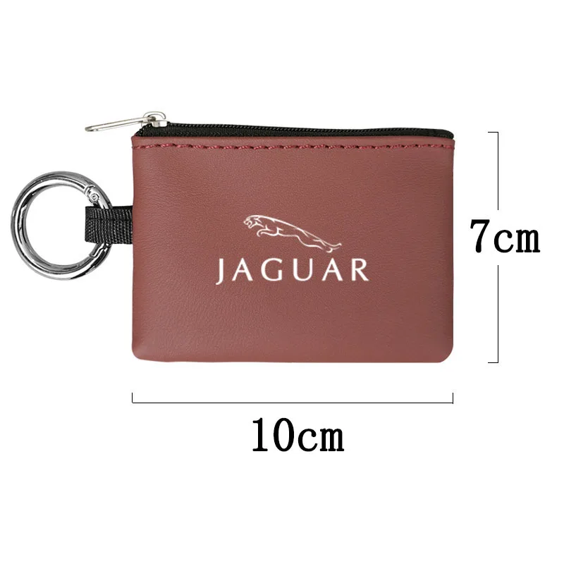 حقيبة مفاتيح السيارة عملات جلدية محفظة بطاقة صغيرة الحقيبة الهدايا الزخرفية لجاكوار F-Type S-Type X-Type XF F-Pace XE I-Pace F E-Pace X