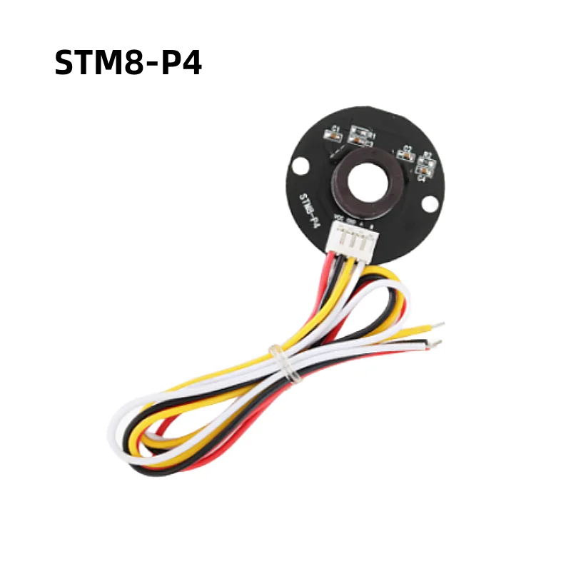 

STM8-P4 Двойной магнитный энкодер Холла AB, кодовая пластина фазового двигателя, датчик направления скорости для цилиндрового двигателя постоянного тока 2,7 В-24 В