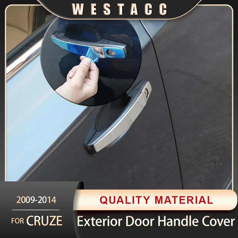 

Car Door Handle Cover for Chevrolet Chevy Cruze 2009 - 2014 Sticker Decoration Trim 4Pcs Stainless Steel Exterior Accessories