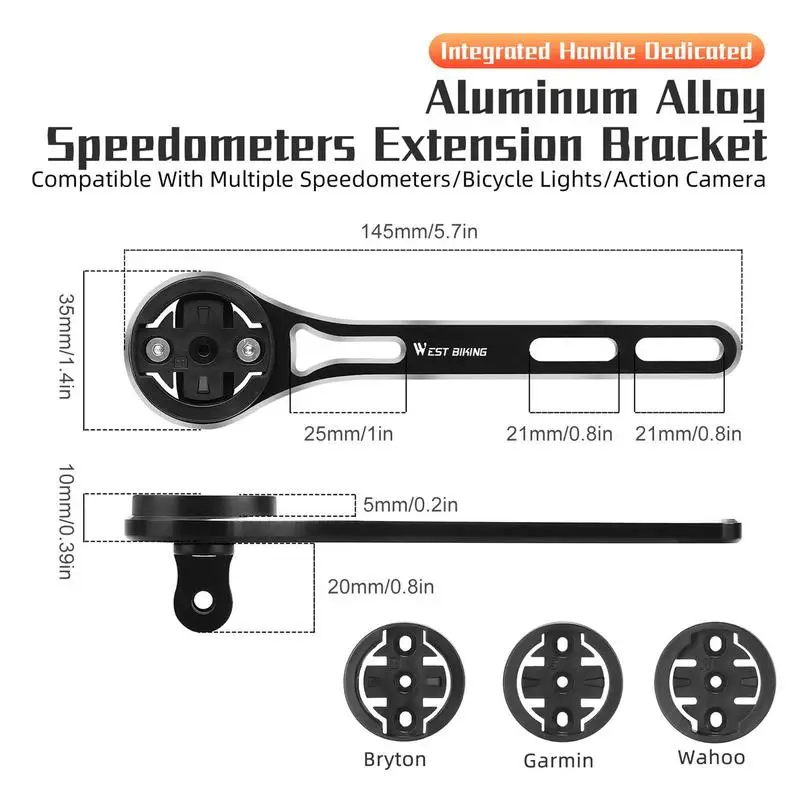 Front Bike Computer Mount Mountain Bike Handlebar Meter Stand GPS Holder For 520 820 530 1000 IGPSPORT Bryton Rider