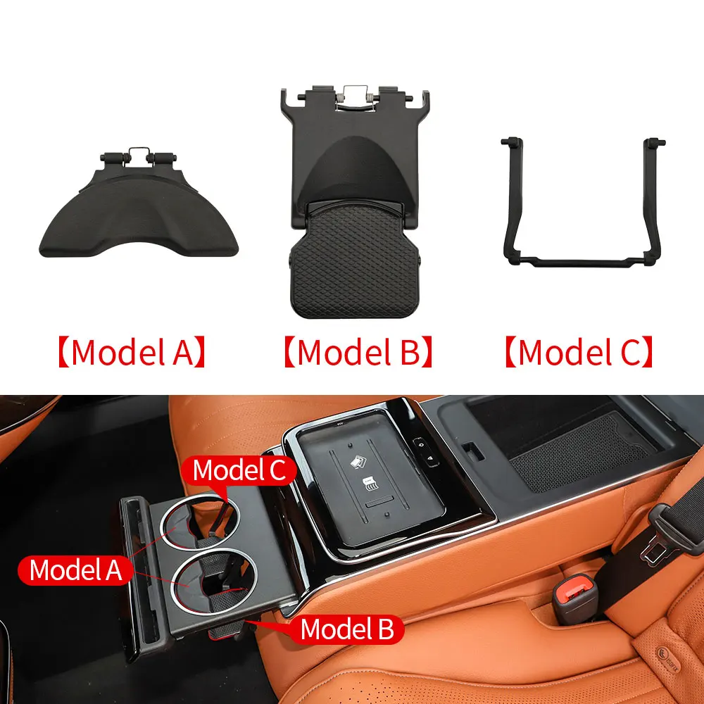For Mercedes W214 W222 W254 Car Rear Seat  Armrest Drink Water Cup Holder Buckle For Benz E S GLC Class GLC260 E200 E300 S400