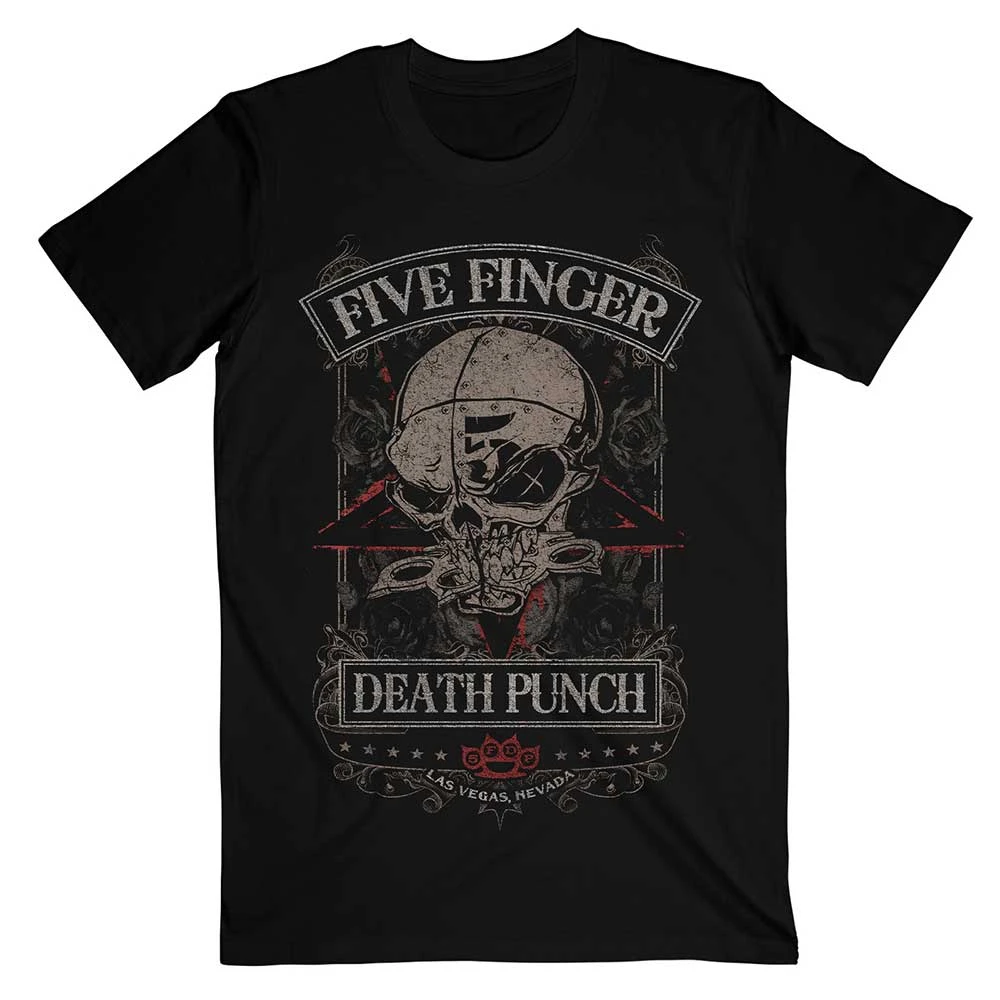 War Soldier Five Finger Death Punch Band T-Shirt Baumwolle Grafik-T-Shirt Herren Damen Sommer Streetwear – Detail 2