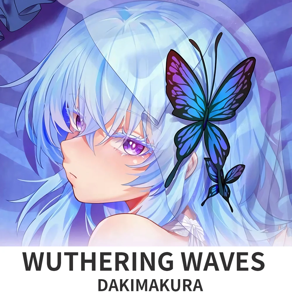 Wuthering Waves The Shorekeeper Dakimakura Anime Cartoon Figure Printed Pillowcase For Living Room Bedroom