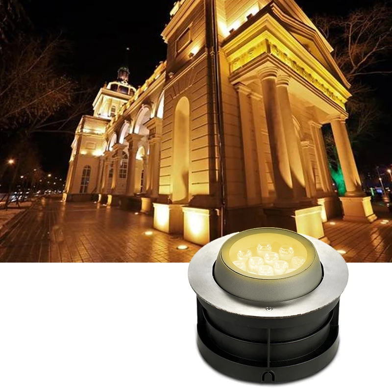 

Embedded 18W Adjustable Beam Direction Outdoor Waterproof Ground Light AC 110/240V District Park square Led Underground Light