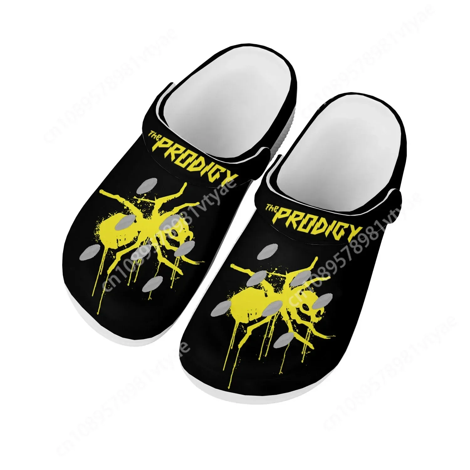 

The Prodigy Rock Band Home Clogs Custom Water Shoes Mens Womens Teenager Shoe Garden Clog Breathable Beach Hole Slippers White