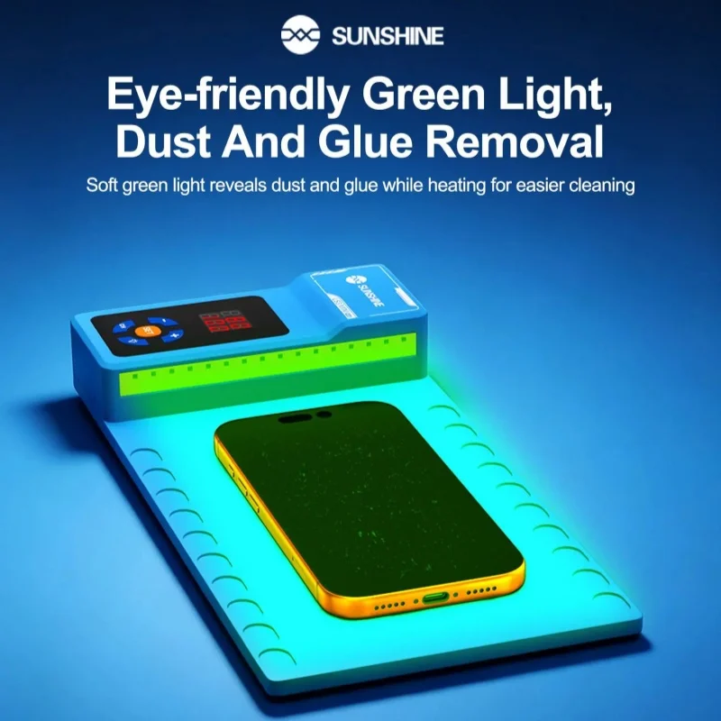 SUNSHINE Portable LS3 Mini LCD Screen Remover High Temperature Resistant Silicone Pad for Phone Tablet Screen Below 10.5 Inches
