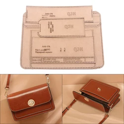 1 Set of DIY Handmade Leather Craft Kraft Paper Template Organ Shoulder Messenger Bag Acrylic Design Drawings Pattern