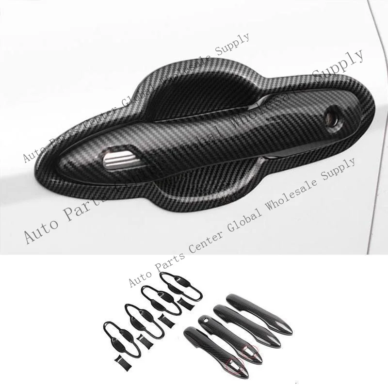 L+ For Toyota Camry 2018-2026 ABS Carbon Fiber Side Door Handle Bowl Molding Cover
