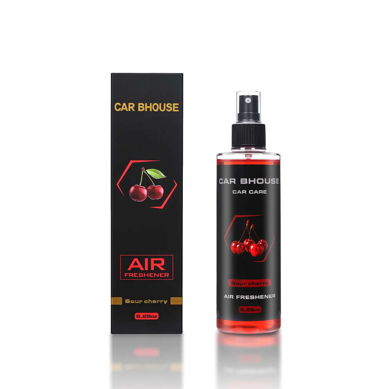 bloem fruit geur auto geur spray, 8.29oz/245ml grote capaciteit, langdurige geur, geschikt voor auto, thuis, hotel, cadeau