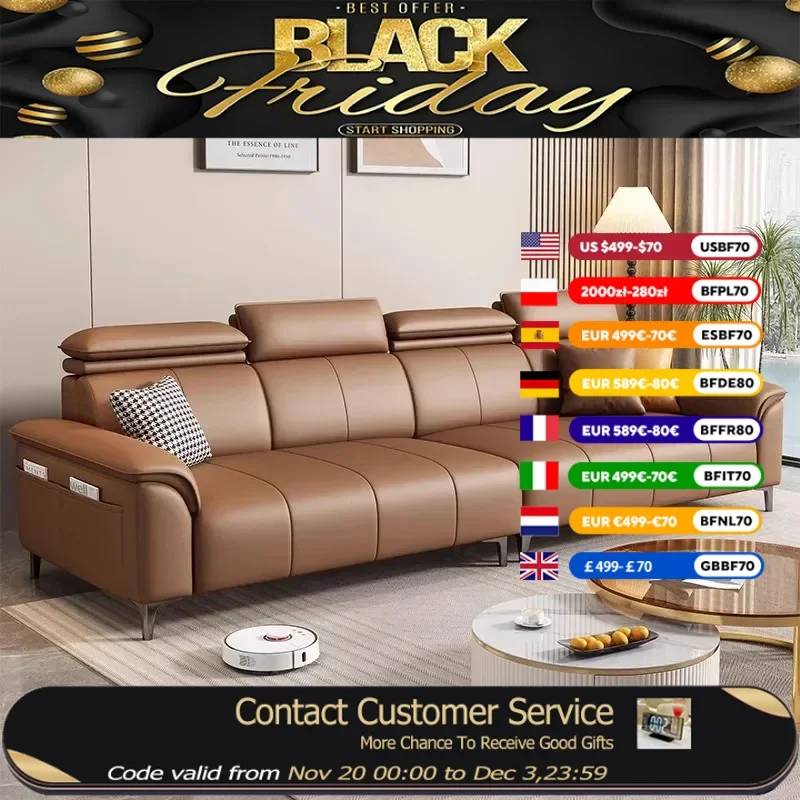 

Design Armrest Sofas European Brown Waterproof Bedroom Salon Living Room Sofas Lazy Luxury Modern Divano Moderno Home Furniture