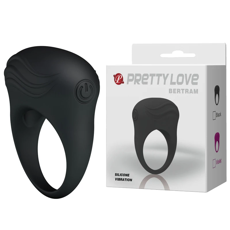 Pretty Love-anillo vibrador de silicona para hombre, vibrador de clítoris, Juguetes sexuales para adultos, productos sexuales