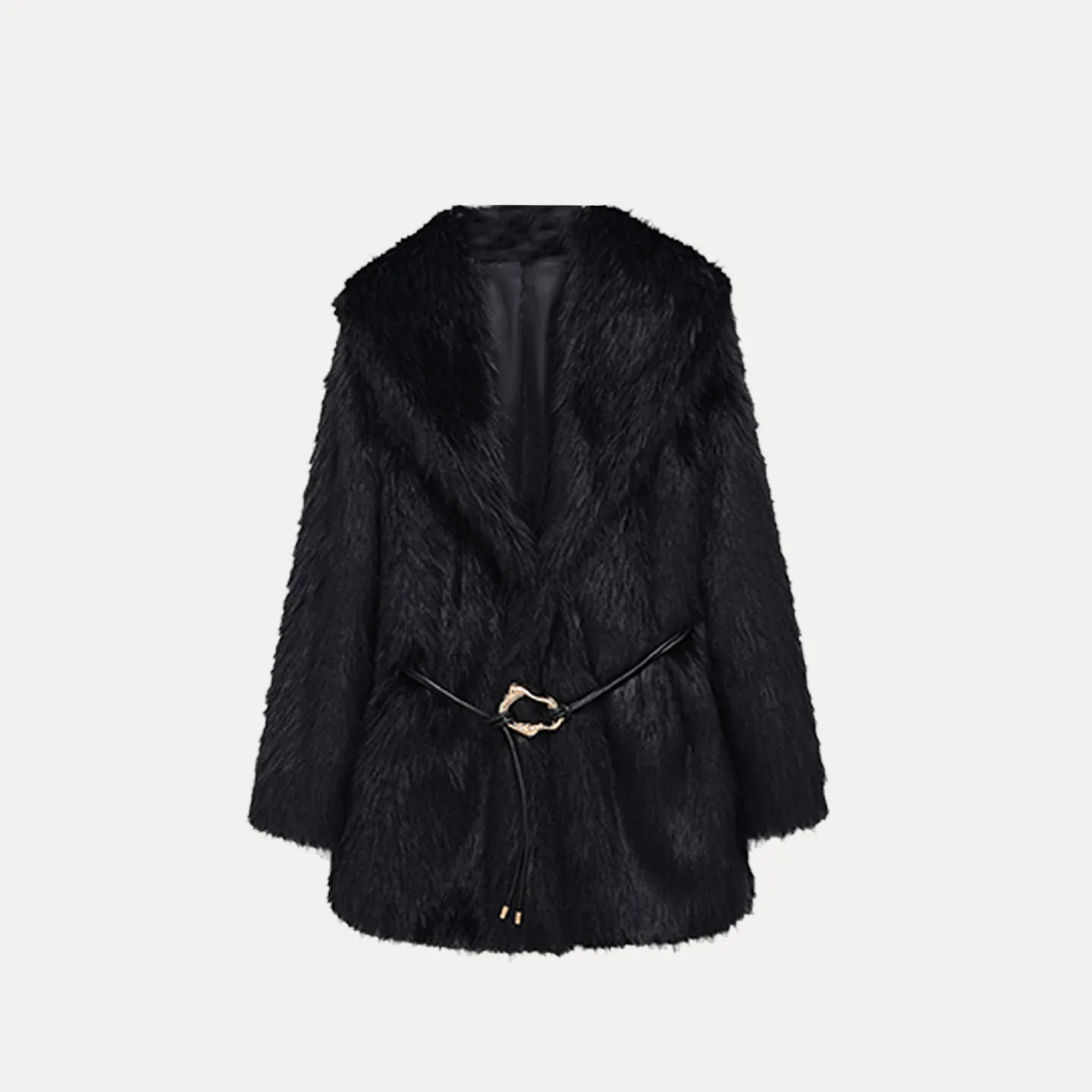 Cappotto con colletto infradito Faionable da donna Autunno 2025 Personali Sle Long Sve Stand Edition Pelle Jaet Z Brand