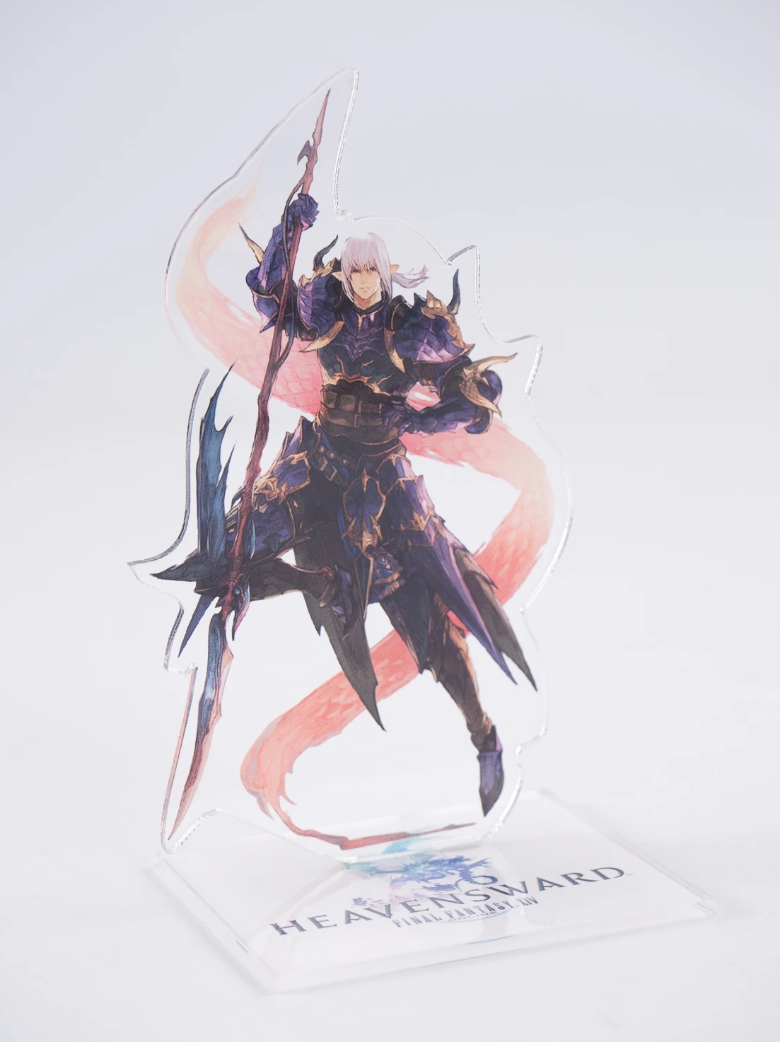 Fantasy XIV FF14 ga "raha Tia شخصية حامل أكريليك أنيمي ، نموذج قائم ، زخارف طبق سطح المكتب ، هدية عيد ميلاد فتاة